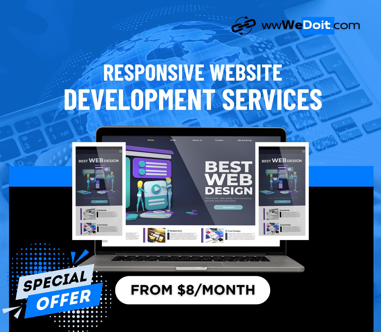 wwwedoit.com Web Design Services starting at $8